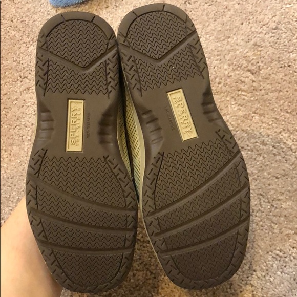 NWOT Kids Boys Sperry Billfish Chocolate Brown Tan - Picture 3 of 4